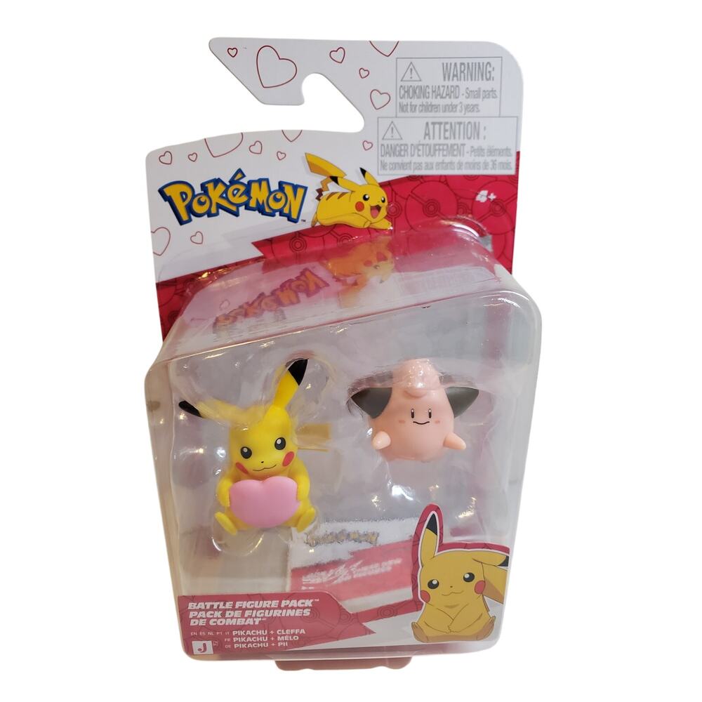 Pokemon Battle Figure - Pikachu + Cleffa